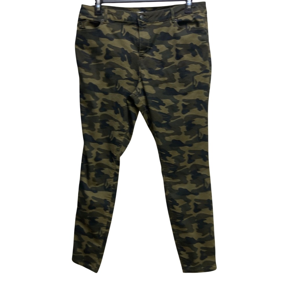 Joe Boxer Mens Camouflage Slim Fit Pants Olive Green Woodland Camo 37x31 Utility